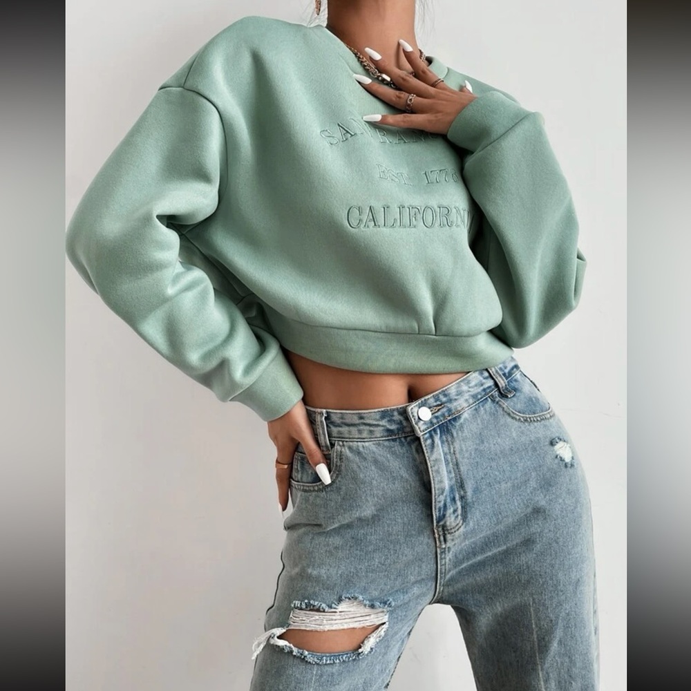 SAN FRANCISCO CROP SWEATSHIRT